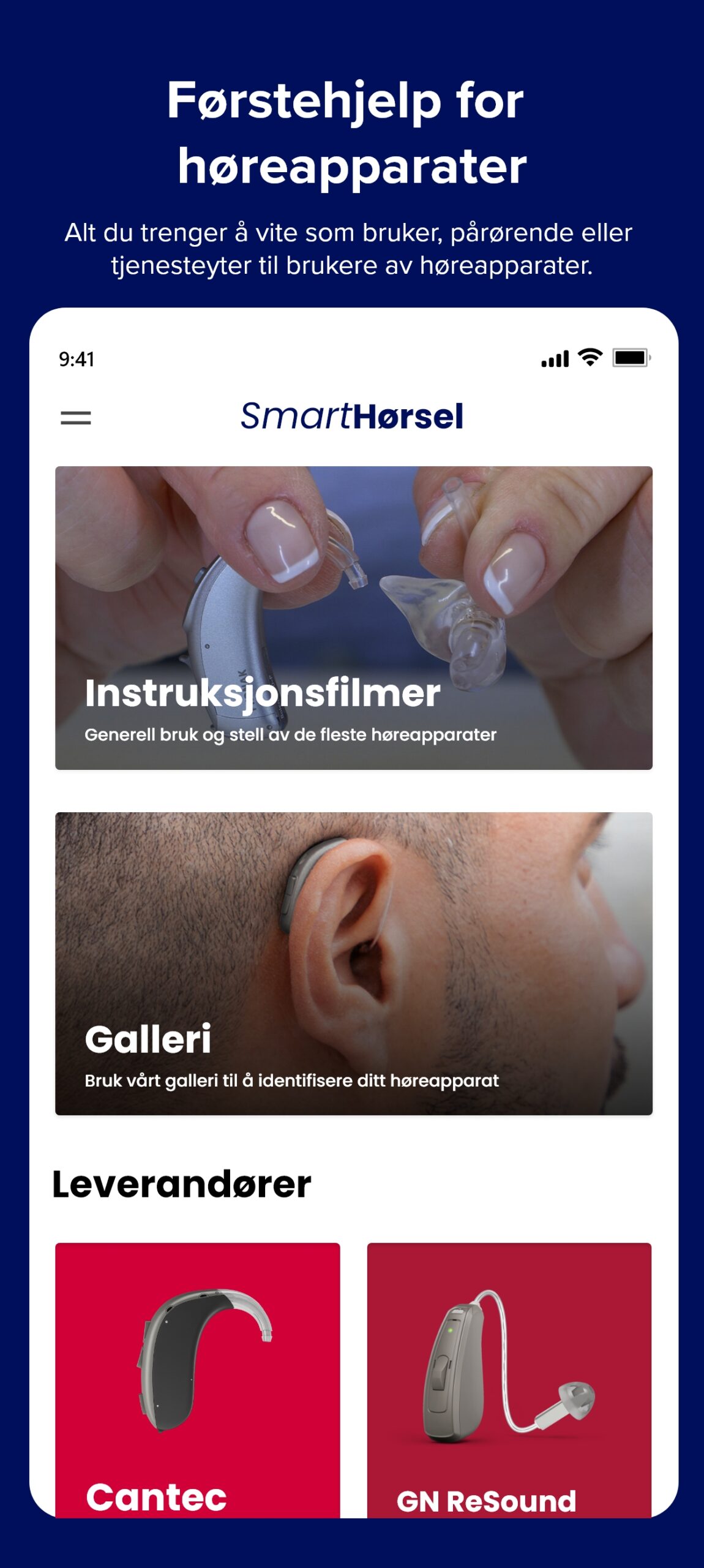 Førstehjelp for høreapparater: alt du trenger å vite som bruker, pårørende eller tjenesteyter til brukere av høreapparater.